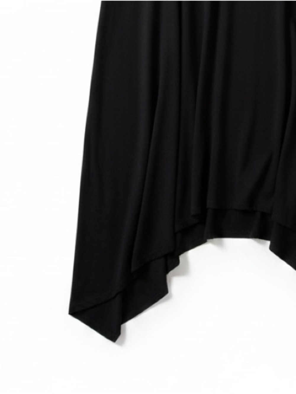 Rohb by Joyce Azria Black Relaxed Fit Asymmetrical Lagenlook Midi Dress Large - Picture 6 of 10